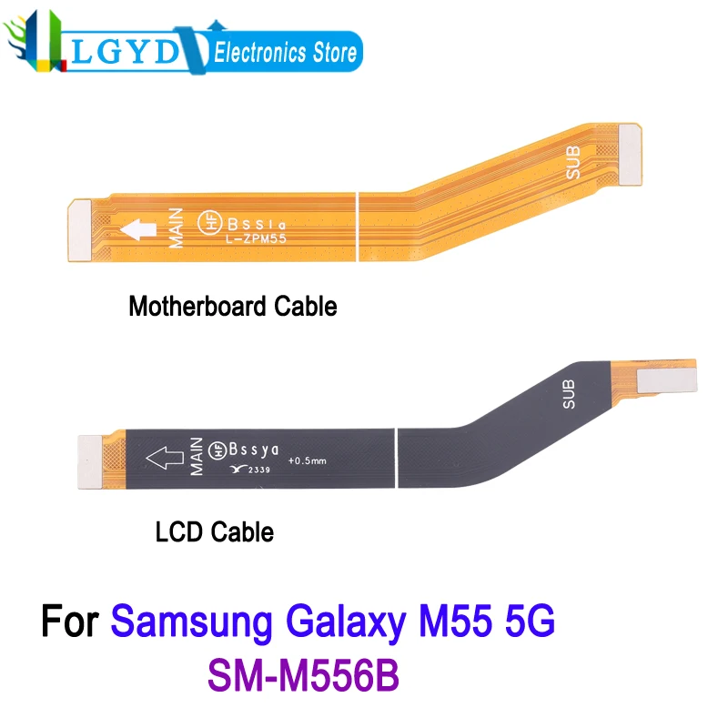 LCD / Motherboard Flex Cable For Samsung Galaxy M55 5G SM-M556B Mainboard Connection Cable Replacement Part