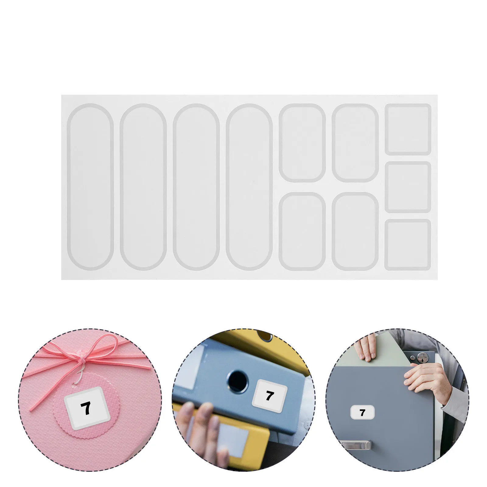 264Pcs Waterproof Writable Pantry Labels Removable PVC Stickers for Glass Jars Bottles Food Containers Kitchen Storage