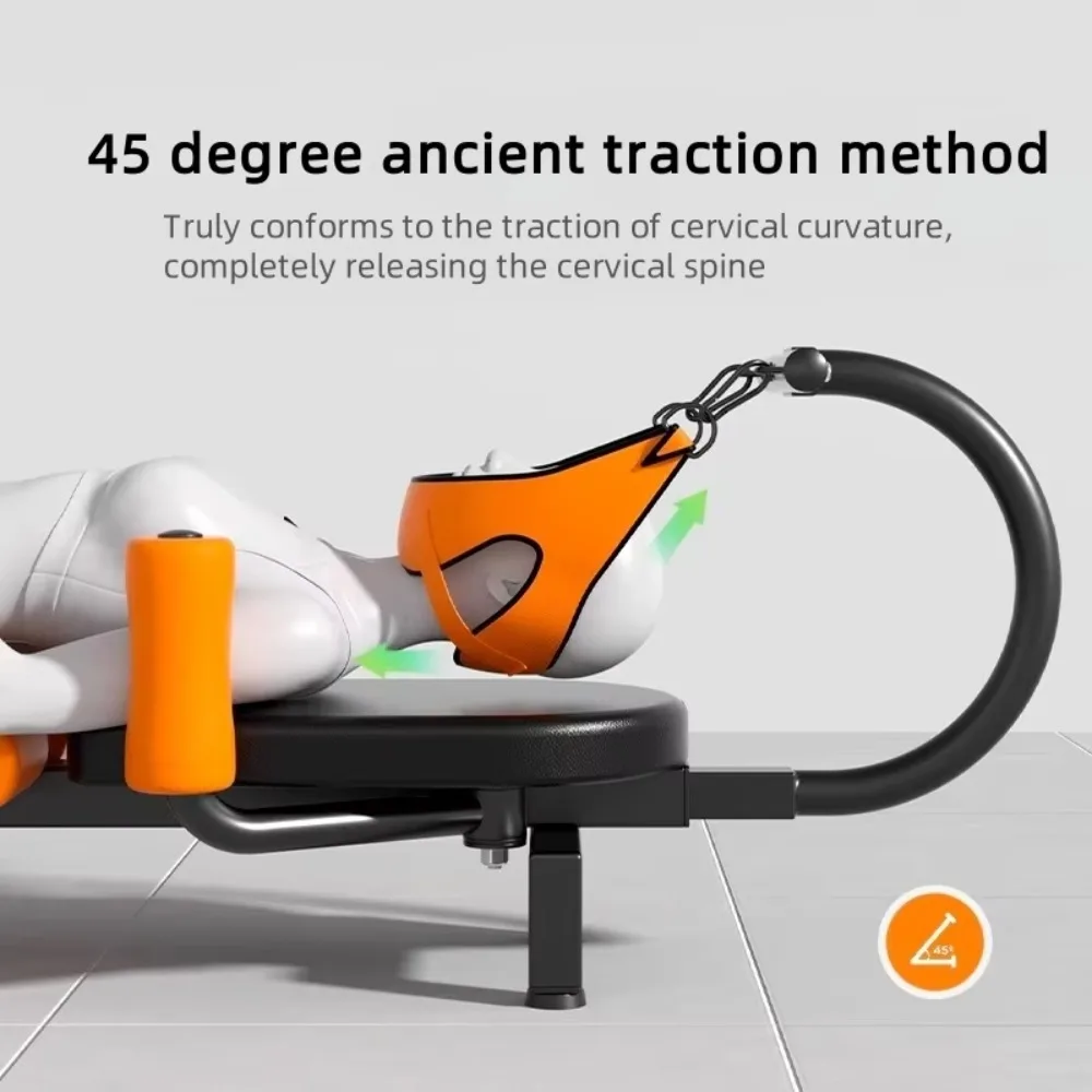 Electric Traction Stretching Machine Neck Waist Leg Relaxation Bed Home Gym Spine Therapy Integrated Fitness Equipment Heavy