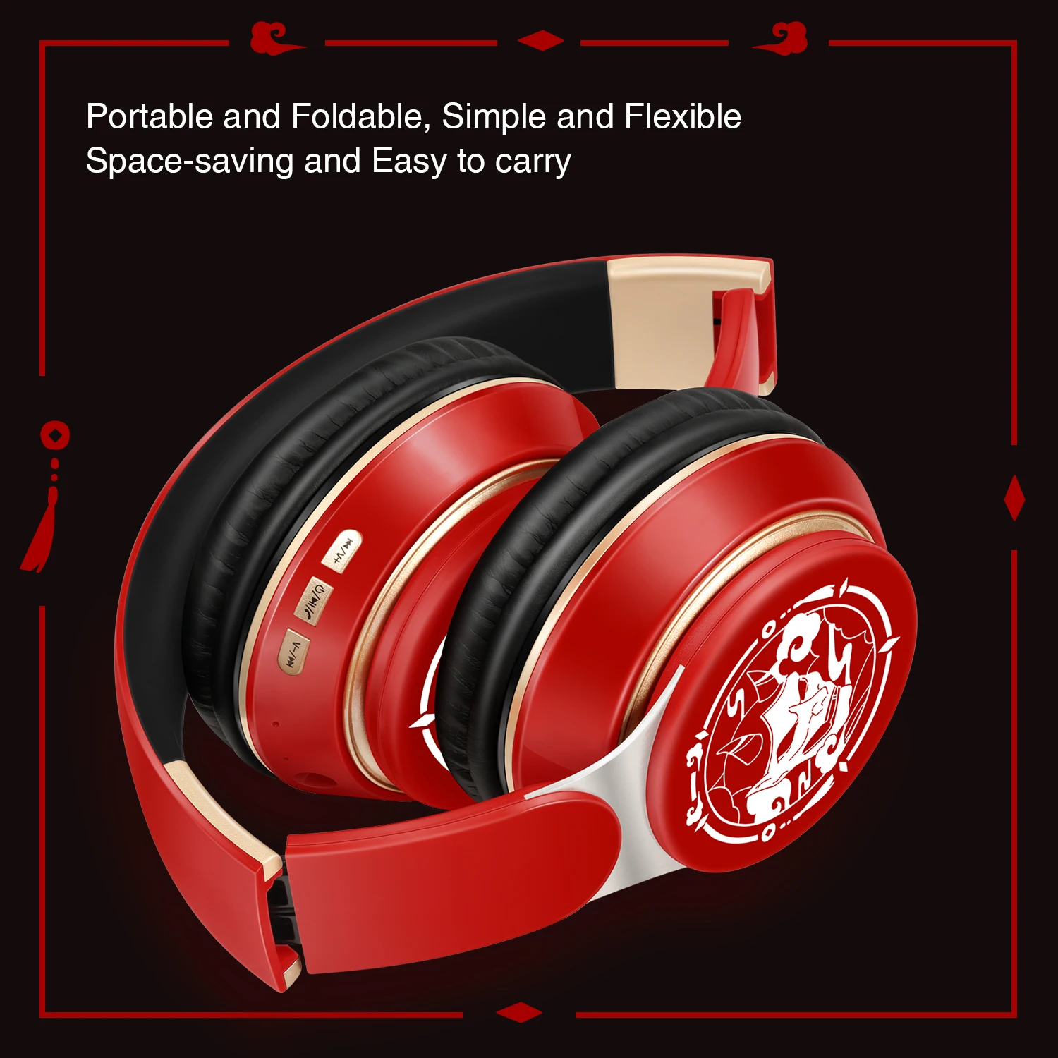 سماعات بلوتوث شعبية جديدة سماعة رأس ستيريو سماعات أذن أصلية لاسلكية لعبة تنكرية مع MP3 FM وميكروفون هدية للطلاب