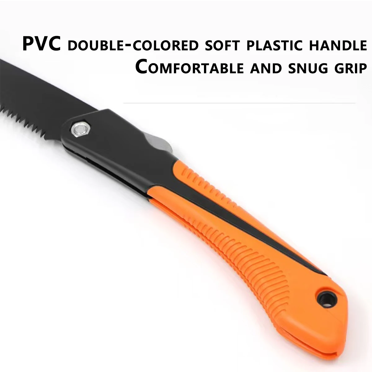 Sierra de poda plegable profesional |   Hoja de acero resistente para ramas gruesas, herramienta manual compacta para carpintería y jardinería al aire libre