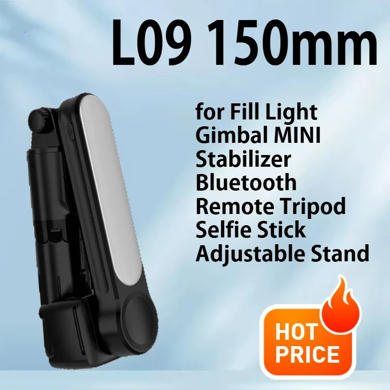 

L09 handheld stabilizer Bluetooth selfie stick beauty fill light anti shake VLOG single axis mini stabilizer gimbal