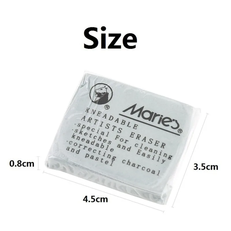 1 buah penghapus karet empuk plastis sorot sketsa siswa alat tulis perlengkapan seni penghapus pensil plastisin baru