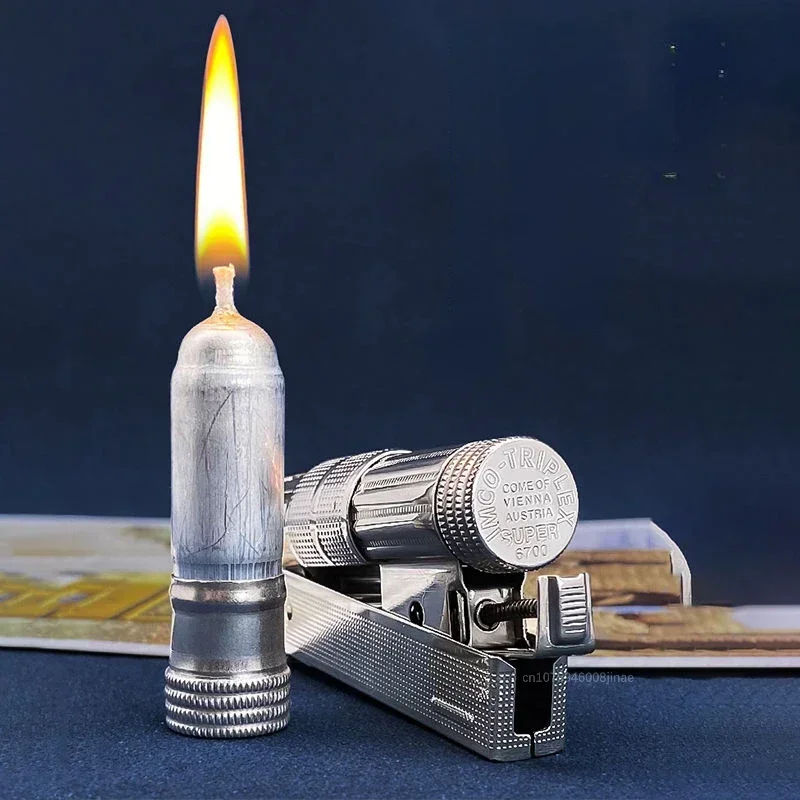 

Austrian IMCO Aiku 6700 Metal Lighter Trench Nostalgic Retro Old-fashioned Windproof Oil Lighter Smoking Tool Men's Gift
