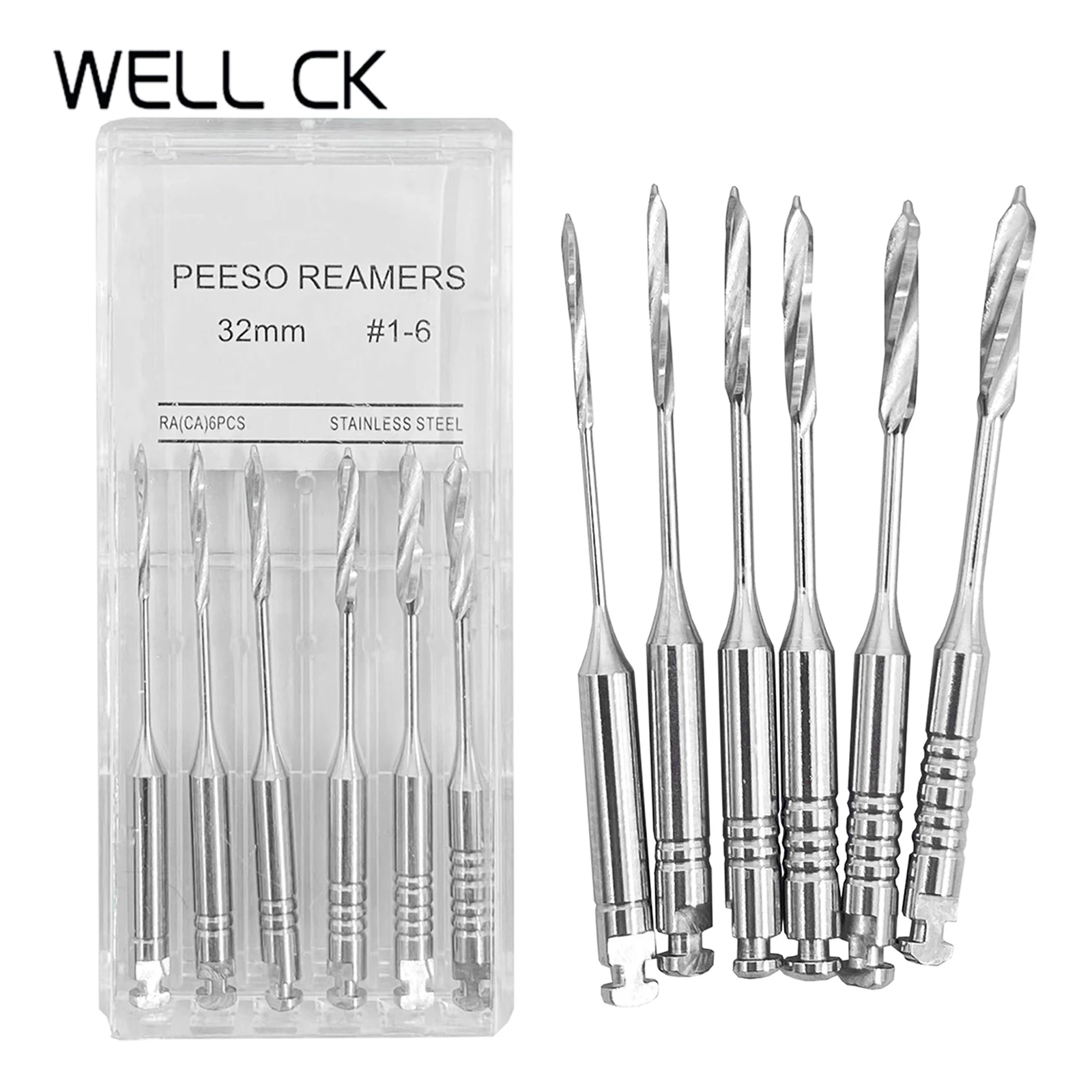 Dental Tools Root Cannal Endo Peeso Reamers Drill 28mm 32mm Stainless Steel Endodontic Instruments Dentist Dentistry Odontologia