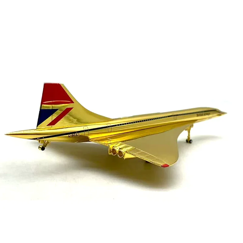 

Масштабная модель пассажирского самолета Concorde 1/200, коллекционная, из сплава, сувенир, подарок, игрушка