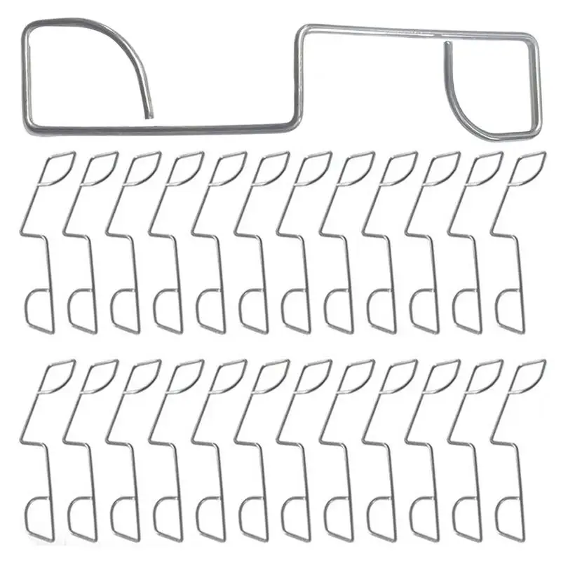 Fence Tensioner 25X Fixing Clips For Fence Stainless Steel Garden Post Tensioning Clamps For Agricultural Farm Highway Sport