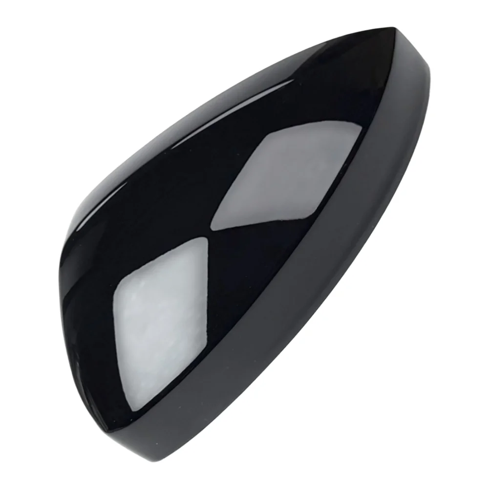 Stylish Mirror Cover Upgrade Mirror Side Mirror Housing UV-proof Coating Rust-proof Construction Sleek Black Finish