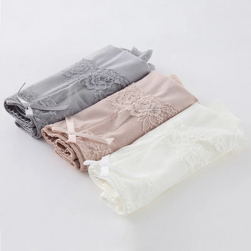 حجم كبير الجوف التدريجي ملخصات منتصف الخصر سلس الراحة السروال الإناث مثير الملابس الداخلية النساء ملابس داخلية قطنية مثير سراويل داخلية نسائية من الدانتيل