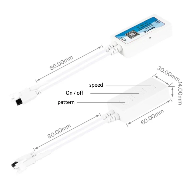 Jfbl Hot Rgb Smart Muziek Bluetooth Smart Controller SP611E Voor WS2812B SK6812 WS2811 Adresseerbare Led Rgb Tape Strip