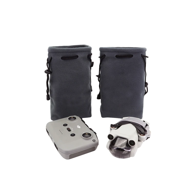 Mini Drones Storage Bag Dron Body Remote Control Thickened Flannel Pouch Hand Bag for DJI Mini 3/ Mini 3 Pro/4 Pro Accessories