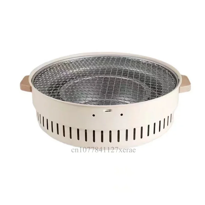 

Уличная портативная собранная печь для барбекю, кемпинговая бездымная угольная гриль-печь, набор круглых термостойких грилей-печей