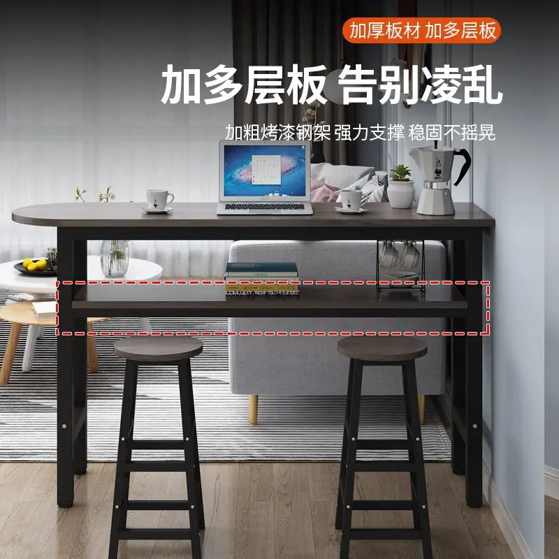G * bar table household living room partition solid wood balcony casual high table double sofa side wall long