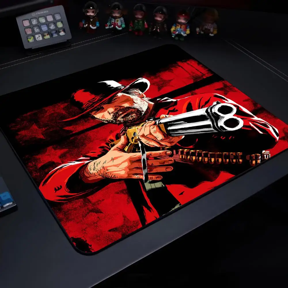 Red Dead R-Redemption 2 Mouse Pad Gaming Laptops Keyboard Mat Deskmat Pc Accessories Desk Protector Mousepad Gamer Mats Anime Ma