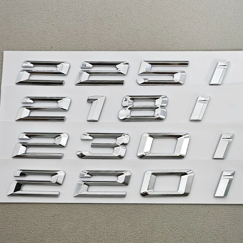 

3D ABS хромированный автомобильный логотип 218i 220i 230i значок эмблема заднего багажника наклейка для BMW 218i 220i 230i 225i F44 F45 хвостовая маркировка