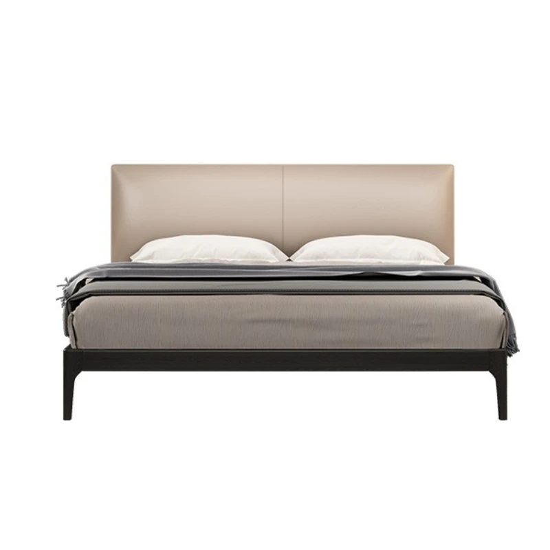 

Nordic solid wood bed ash wood simple modern small apartment single bed meter space saving