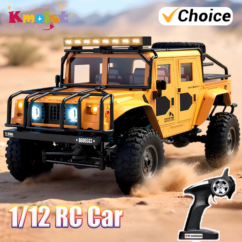 

1/12 RC Car Remote Control Cars Model Toy 2.4G 4WD High Speed Waterproof Climbing Off Road Vehicle Toys for Boys Kid Xmas Gifts
