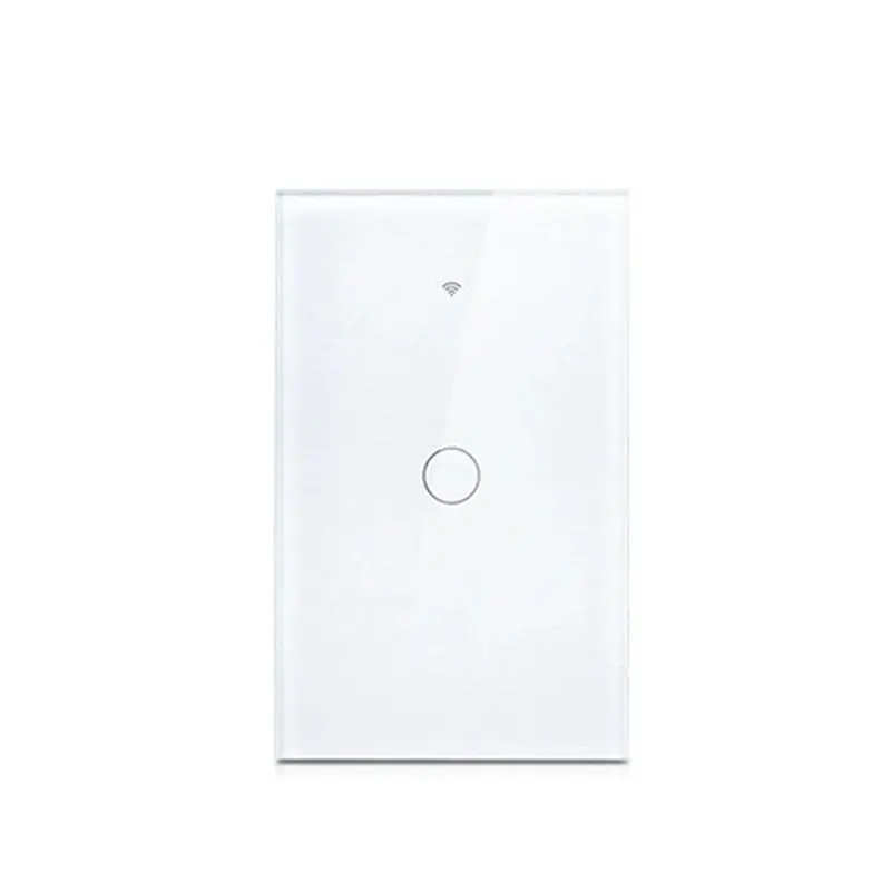 A36T-Tuya US Plug Wifi Smart Wall Switch No Neutral Wire Touch Sensor LED Light Switches Smart Home Alexa Google