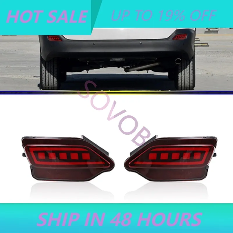 For Toyota RAV4 13-15 LED Rear Bar Light Modified Bumper Light Rear Fog Light Brake Flowing Turn Signal Brake High Bright Lights