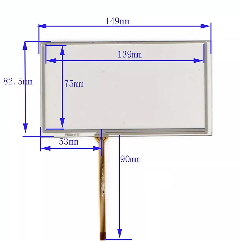 

149*83mm 6.1 inch Resistive Touch Panel Digitizer Screen For Pioneer AVIC-F940BT AVIC-F920BT AVIC-F930BT External Glass Sensor