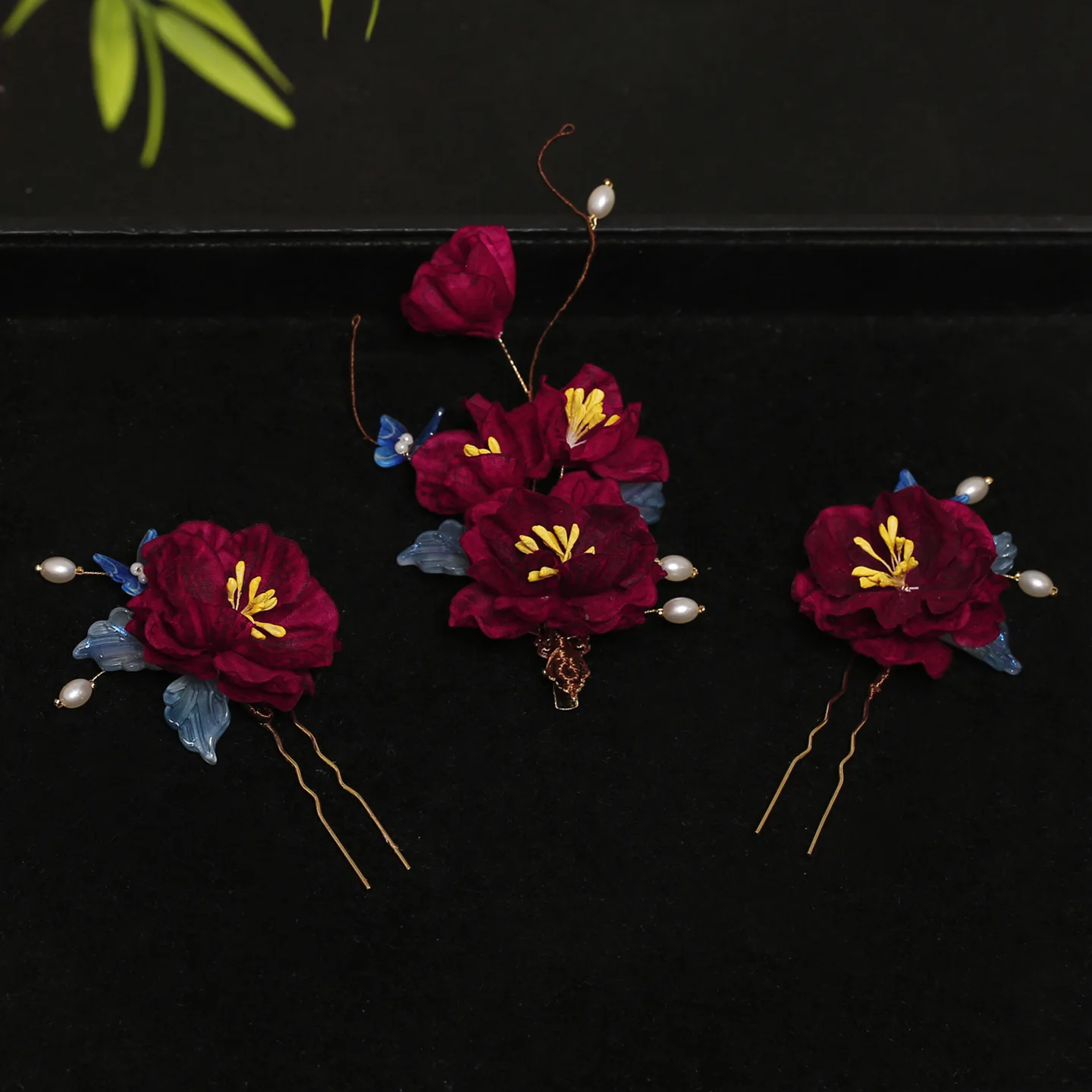 جديد النمط الصيني مقاطع الشعر دبوس الشعر النساء عصا الشعر مشبك شعر حفل زفاف الصينية Hanfu إكسسوارات الشعر الفتيات خوذة #1