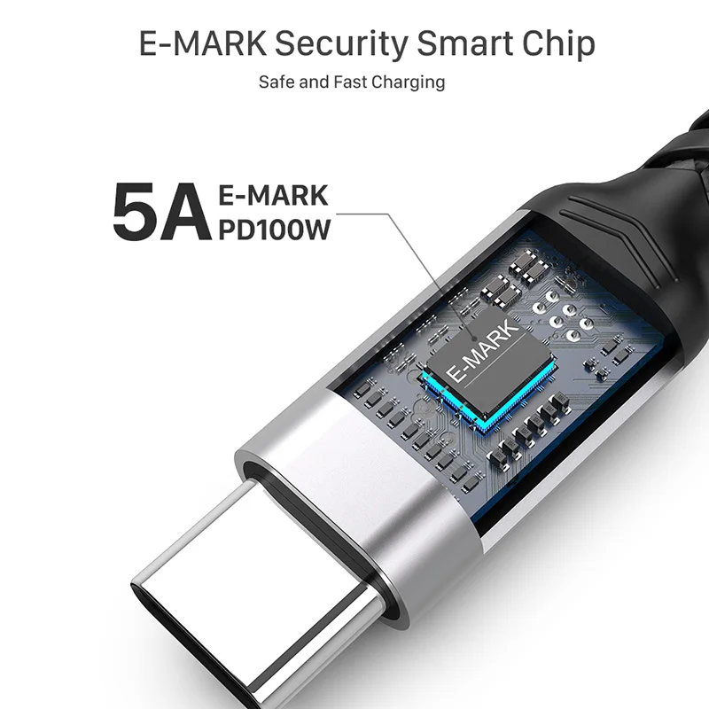 UEETOP USB C to USB Type C 3.1 Gen2 10Gbps 4K@60Hz Cable PD100W 5A Fast Charging Cable for MacBook Pro Steam Deck Samsung S23