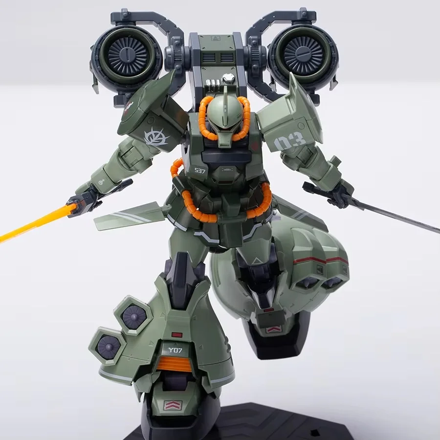 الجاذبية HG 1/144 MS-07H-8 Gouf نوع الطيران التجمع أطقم منمذجة-عمل الشكل البلاستيك لعبة روبوت باللون الأسود والأخضر والأزرق #3