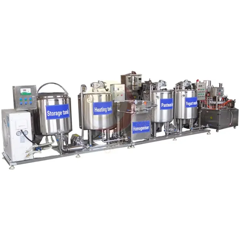 Industrial Fruit Yogurt Production Line Auto Fermentation Filling Shanghai Dairy Plant Custom