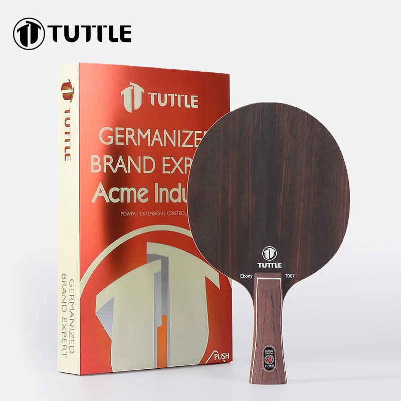 NEUERSCHEINUNG TUTTLE Ebony 7 Tischtennisschläger 7-Schicht Vollholz 4 Ebenholz+3 Ayous Loop Schnellangriff FL/CS