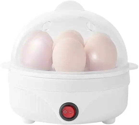 

2025 Новая мини-яйцеварка для завтрака, автоматическое отключение, предотвращение сухого горения, одинарная пароварка для яиц