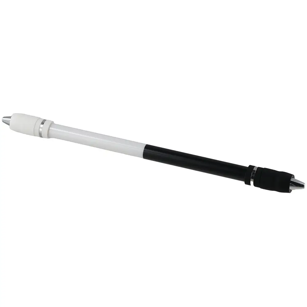 White Pen Spinning Heavy Weighted Black PC Spin Pen Non Slip Coated Office