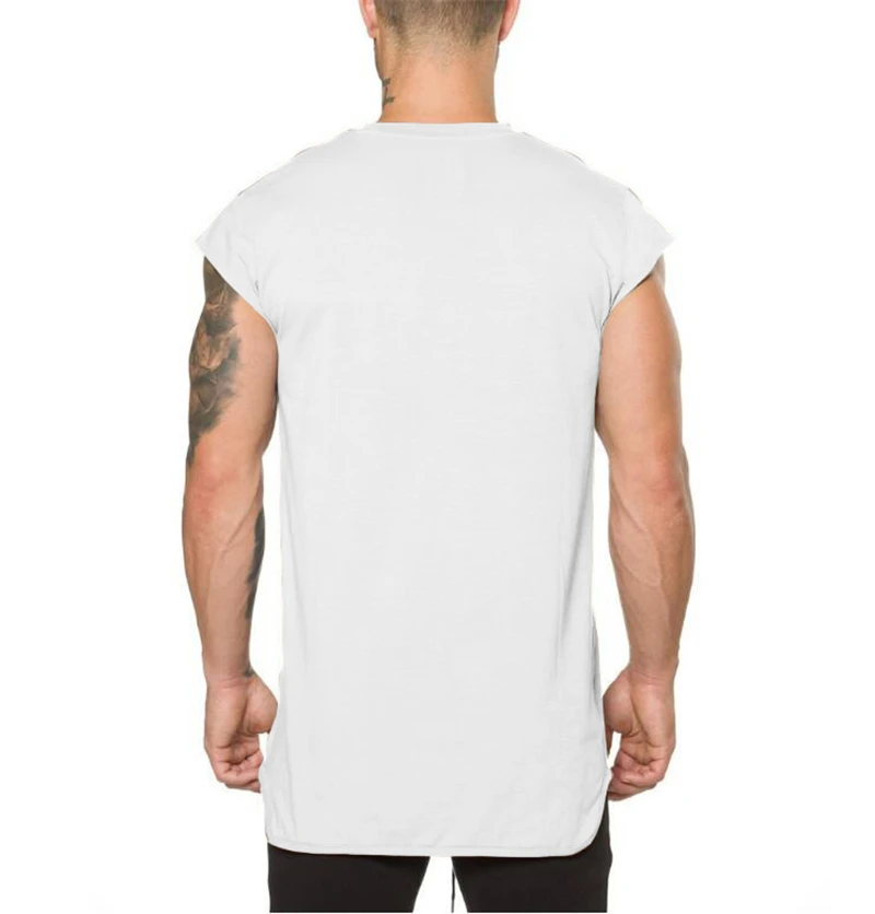 Mens Muscle Brand Sports Small Half Sleeve TShirt Fashion Workout Gym Clothing Fitness Casual Tank Top Bodybuilding Cotton Vest