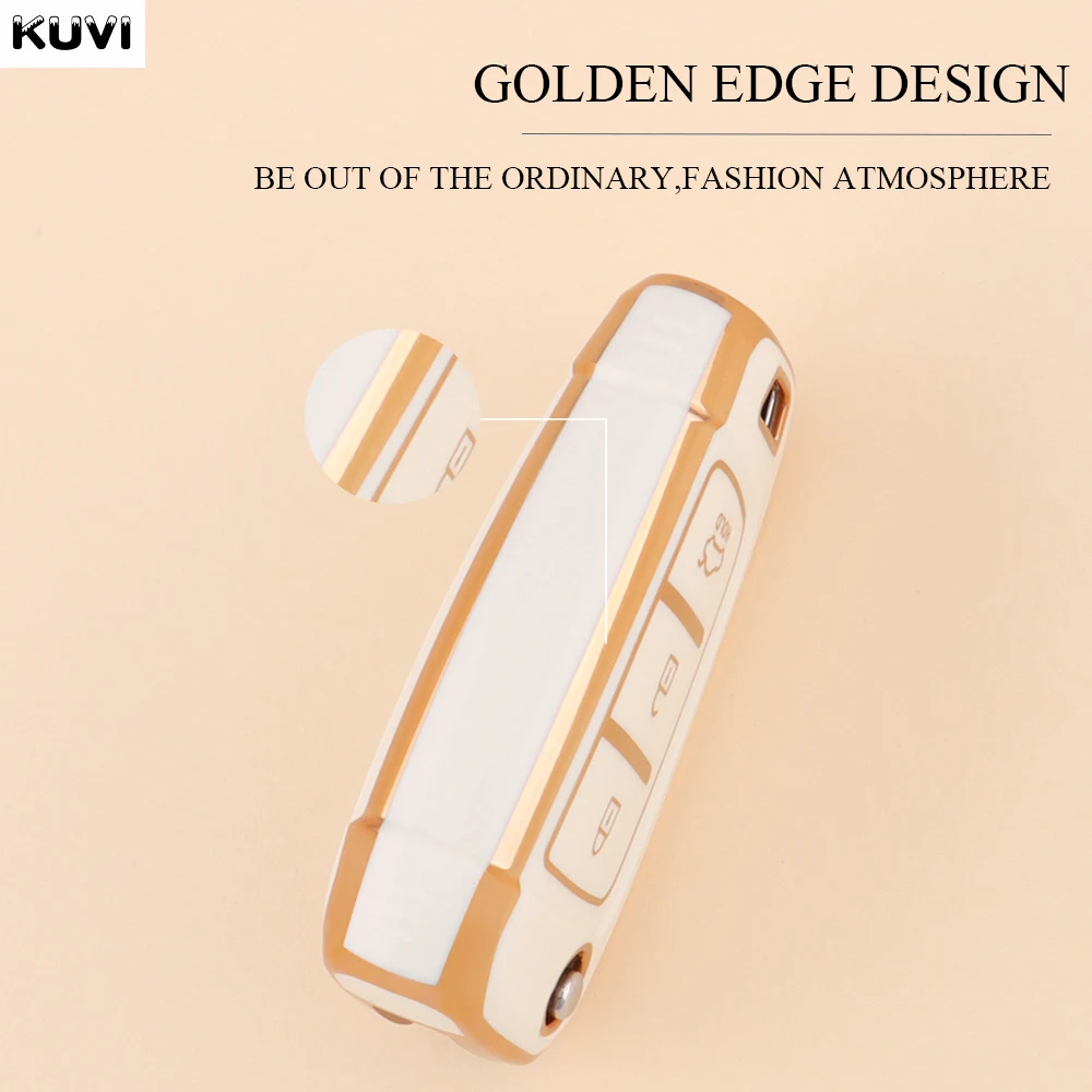New TPU Car Flip Key Case Cover Fob For Hyundai Elantra Solaris Tucson i30 i35 i40 KONA Genesis Santa Fe Azera Holder Shell