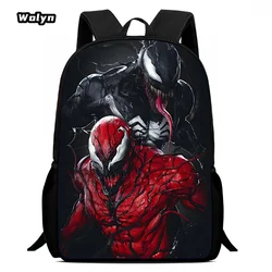 Cartoon School Backpack for Boys Girls,Anime Movie v-ve-n-nom Child Bags for School,Light Weight School Bags for Kindergarten