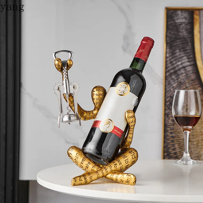 CX abstract art figure modeling high fashion creative wine rack living room entrance wine cabinet decoration