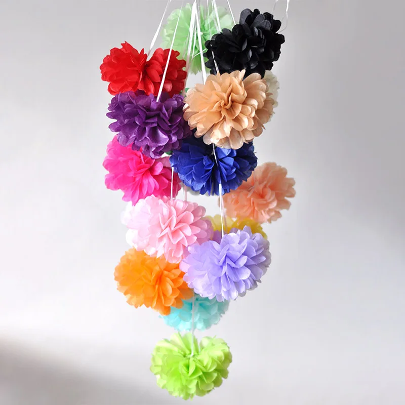 15cm (6 inch ) Tissue Paper Pom Poms Paper Flowers Ball New Year Decorations Birthday Wedding Party