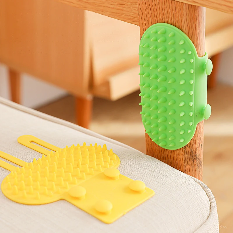 Pet Cat Hair Removal Massage Comb Cats Scratching Rubbing Brush kitten Grooming Self Cleaning Wall Corner Cat Scratcher Combs