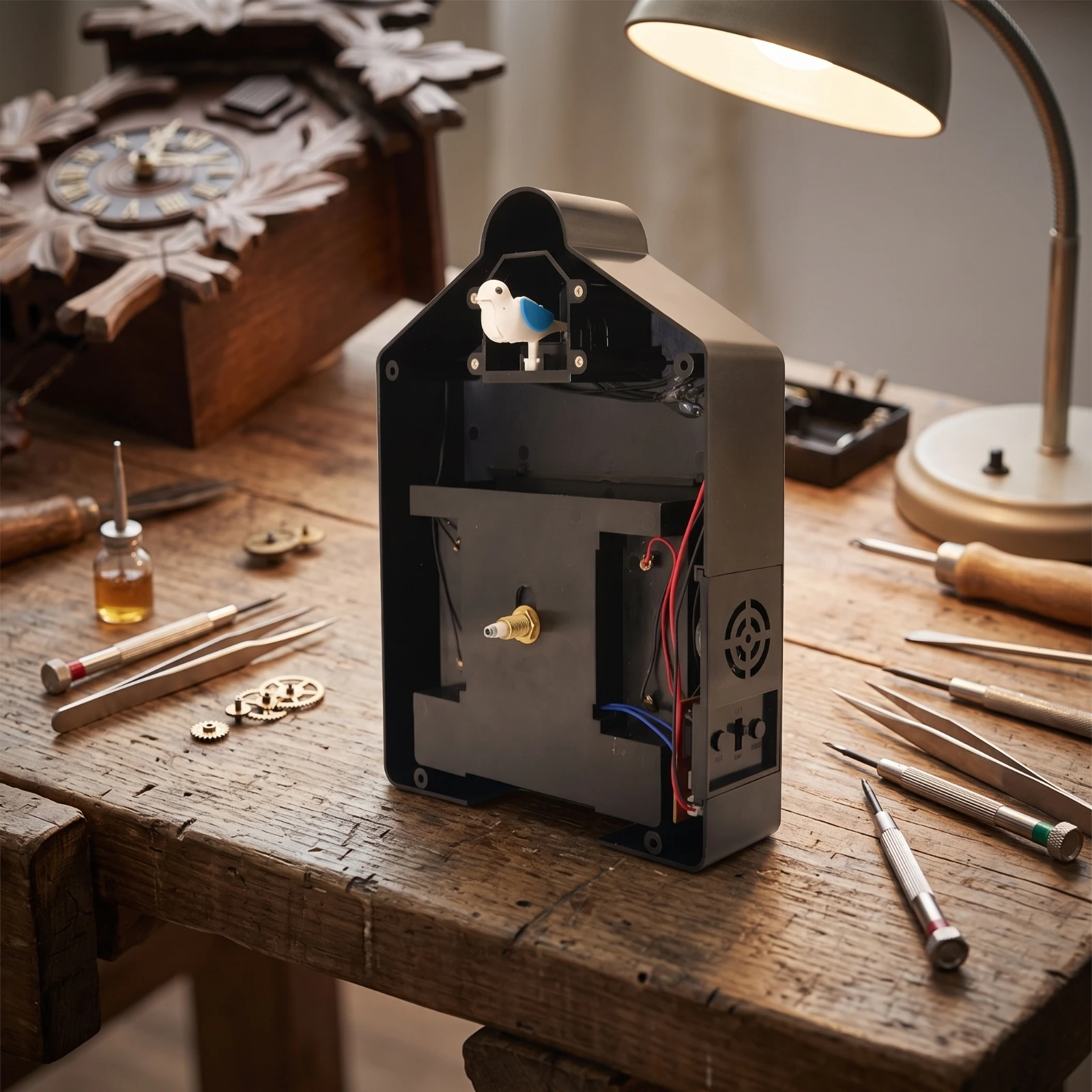 Cuckoo Clock Movement Diy Cuckoo Clock Mechanism Easy to Install Quartz for Clockmakers