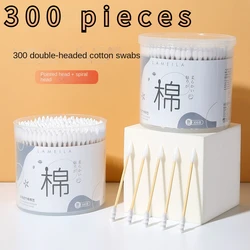 300 pieces microbrush disposable for cleaning ears ear cleaning cotton pads ear sticks cotton buds wooden sticks eyebrow tool