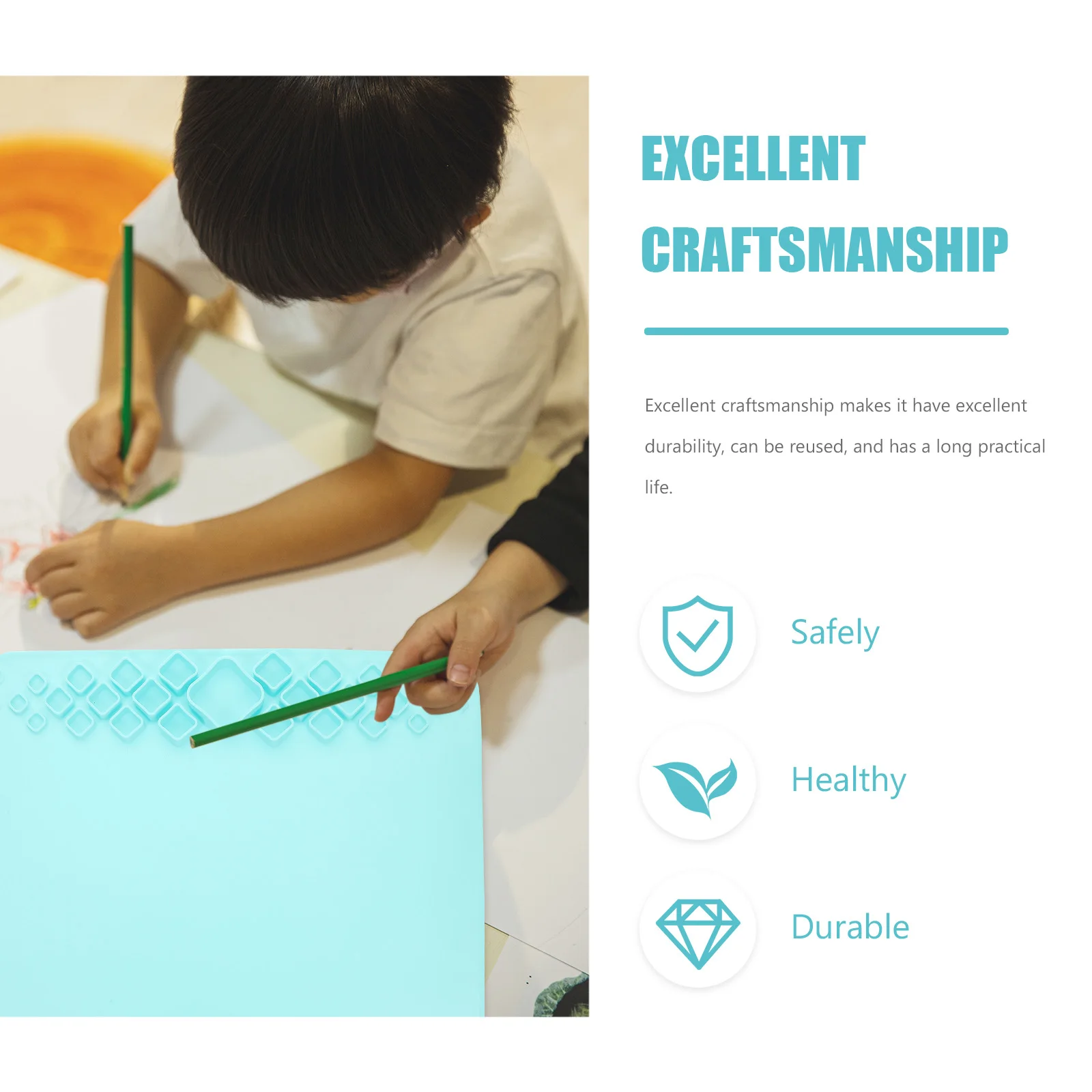 

Silicone Painting For Crafts Nonstick Mat Sheet Diy Resin Epoxy Clay Kids Students Art Projects Fold Roll Lightweight Reusable