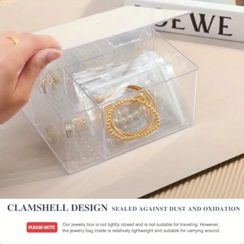 Drawer Organizer Self Sealing Plastic Jewelry Zip Lock Bags Reclosable Thick Transparent Ziplock Gift Packaging Storage Pouches