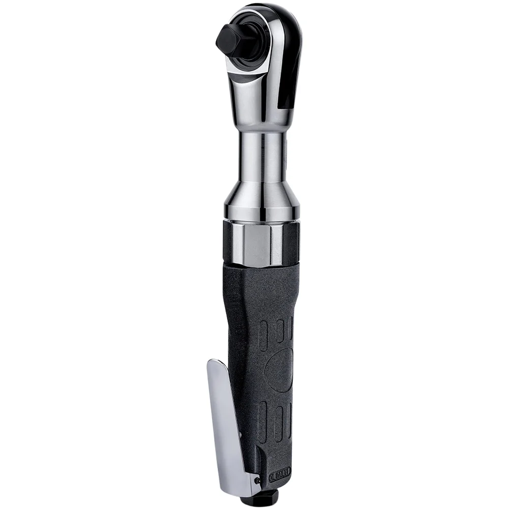 Pneumatic Ratchet Wrench with 1/2 in and 3/8 in Square Drive High Torque 90 N.m Compact Design for Tight Spaces