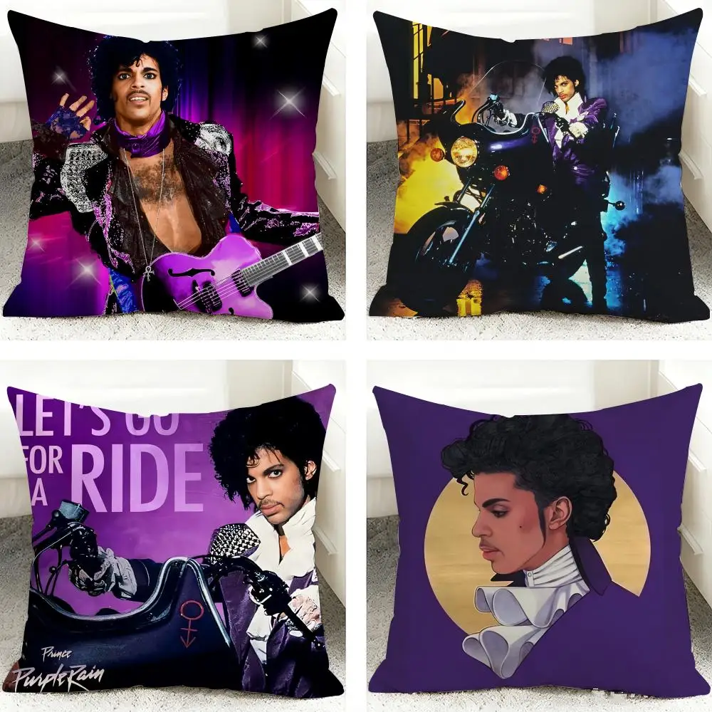 Funny P-Prince Singer Cushion Cover 40x40cm Square Decorative Sofa Cushion Cover Bedroom Living Room Home Decor Gift