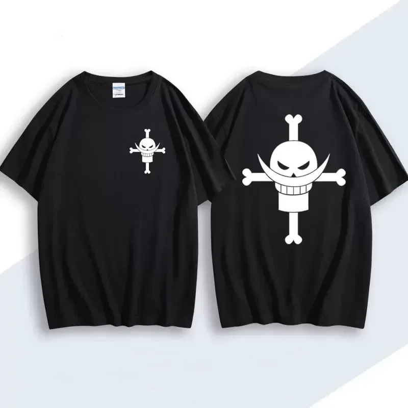 New Pirate Ace Edward Newgate T-shirt Men Women Cosplay T Shirt Cotton Short-sleeve Tees Tops Japanese Anime Harajuku Clothing