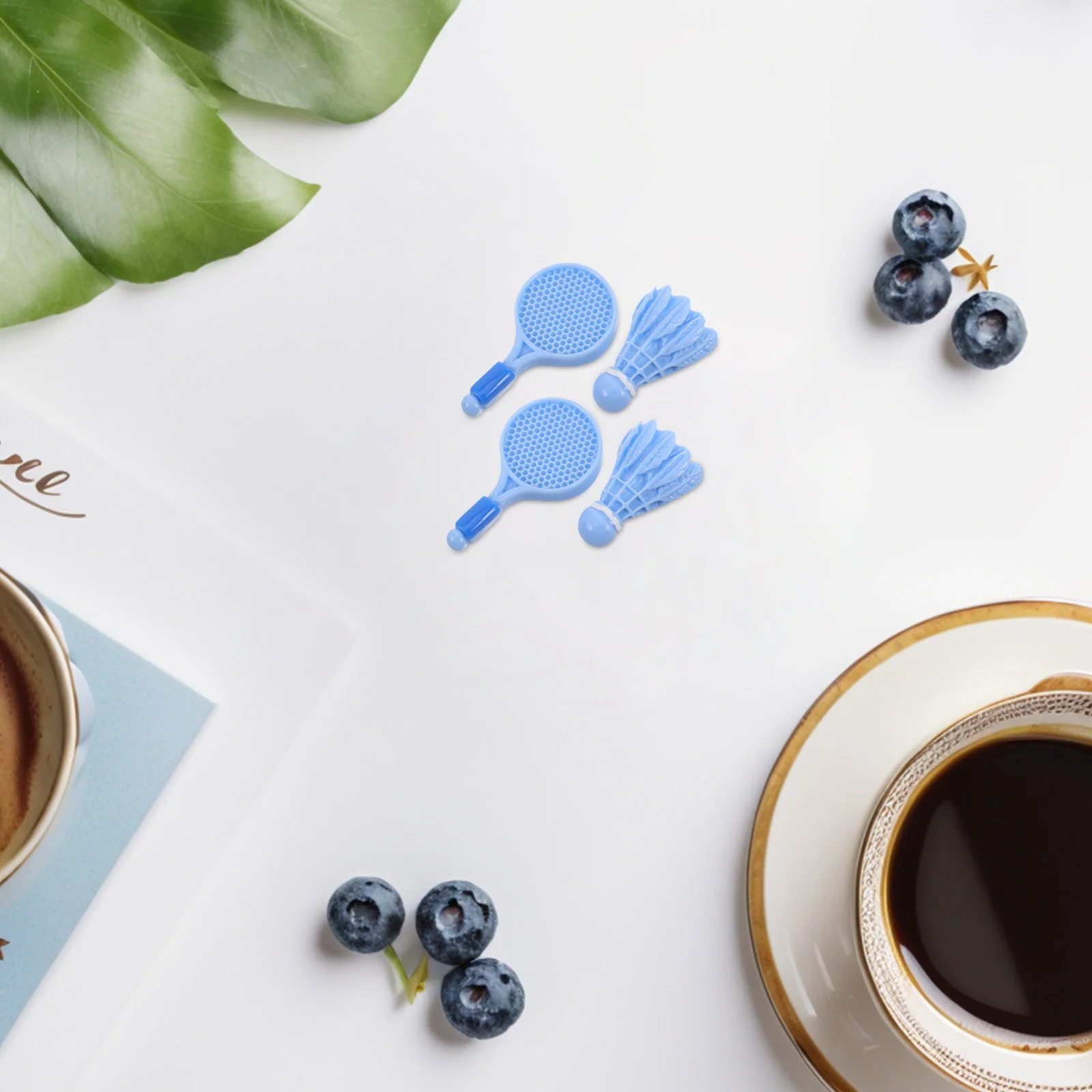 Accessoires de badminton, raquettes miniatures, volants, jeu amusant pour enfants, décoration de bureau et de maison, équipement de sport, 10 ensembles