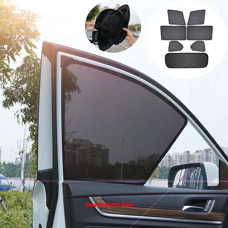 

For Land Rover Discovery 3 4 5 Freeland 2 Accessories Sunshade Front Rear Window Sunscreen Anti-mosquito Netting Cover 7pcs/set