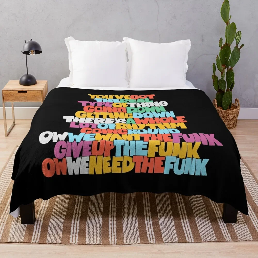 Parliament Funkadelic Tribute: Give Up The Funk Design Throw Blanket Decorative Soft Throw Blanket for Couch Sofa