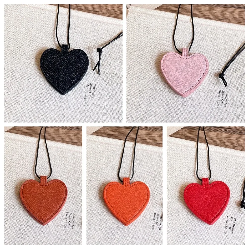 분실 방지 하트 자석 안경 가방 선글라스 보관 목걸이 PU 가죽 끈 안경 클립 정리함