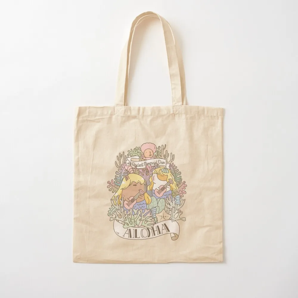 

Rodent Mermaid Duo Tote Bag Lady bags custom fabric bag Customizable tote bag Big Canvas Tote