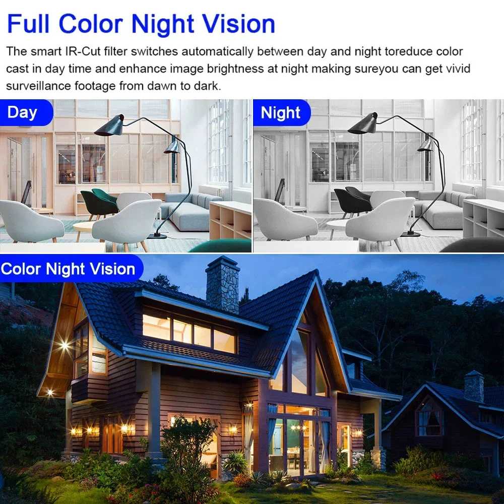 4G SIM IP WIFI Telecamera 8MP Wireless Doppia Lente Visione Notturna Baby Monitor Interno Rilevamento Umano Video Camara CCTV Sicurezza V380 Pro